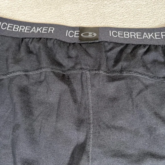 Icebreaker Merino 260 Leggings Womens Large Black Bodyfit Base Layer Thermal - Picture 5 of 10